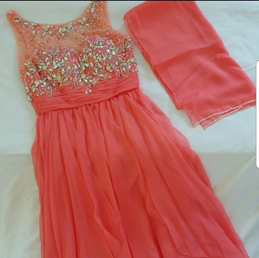 Coral Formal Dress